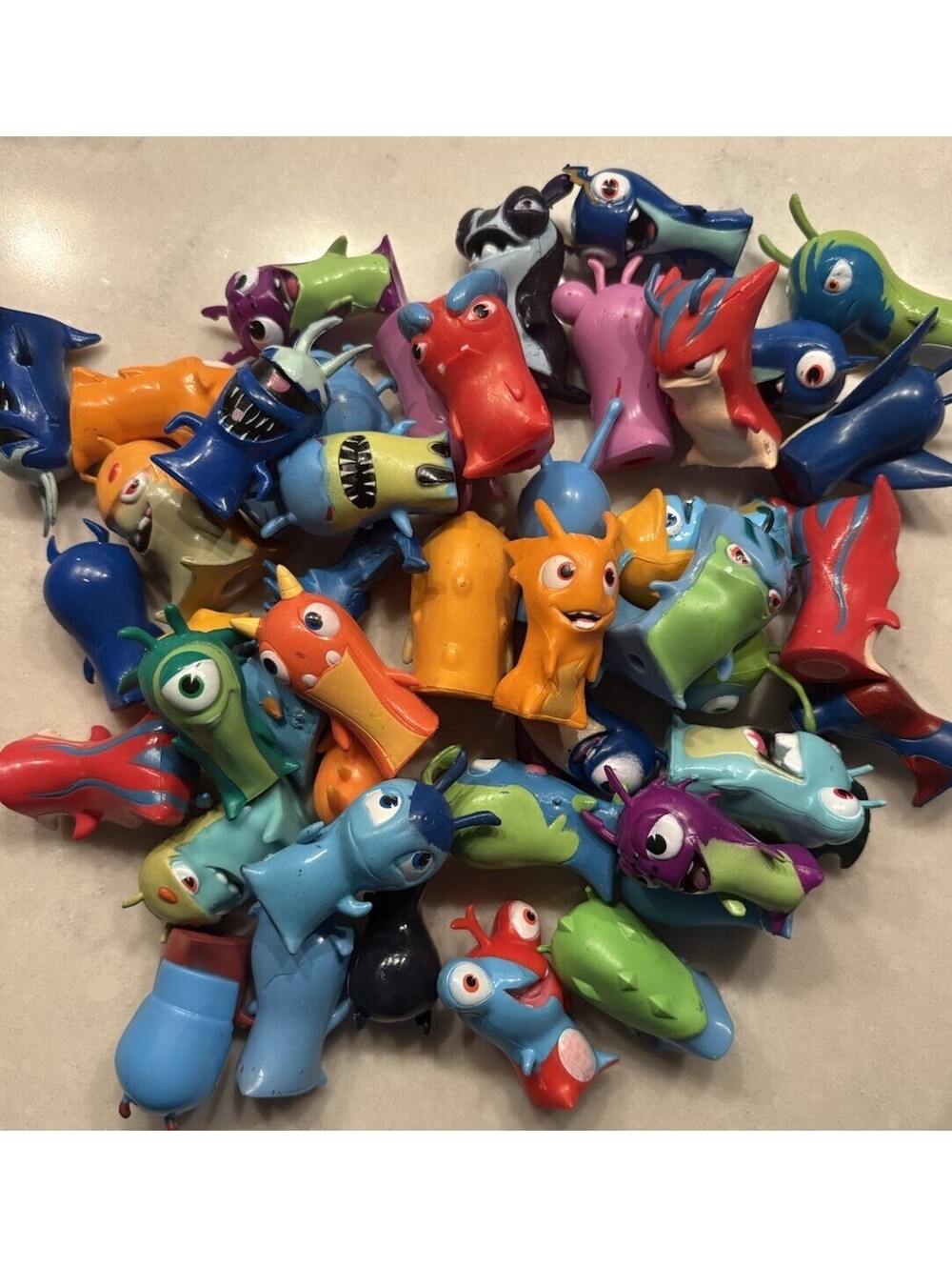 40+pcs pvc Toy Mini Figures Anime Slug Toys model collection Gifts 4-5cm